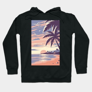 Sunset at the beach Hoodie